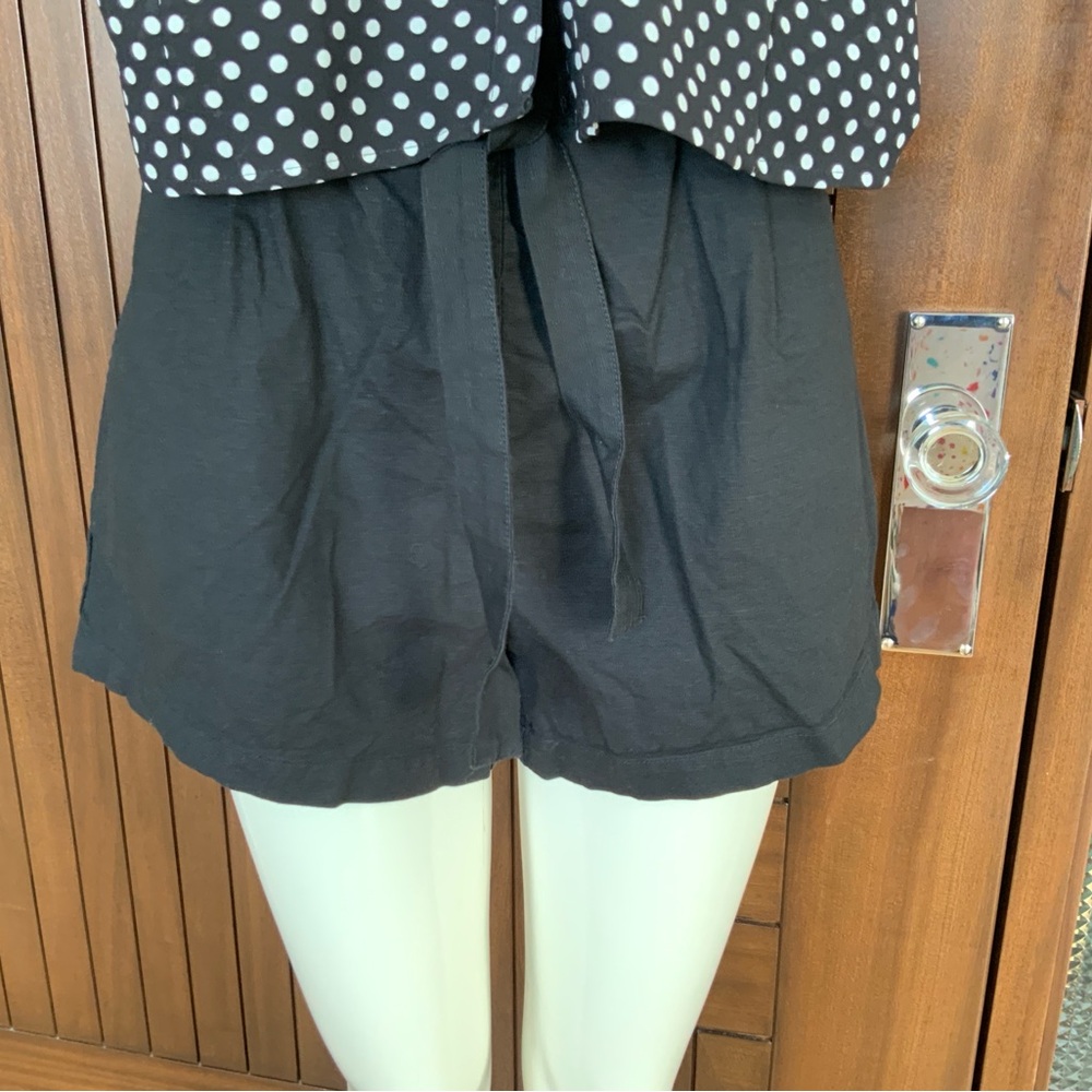10 TREE High Waist Black Shorts, Sz M, NWT